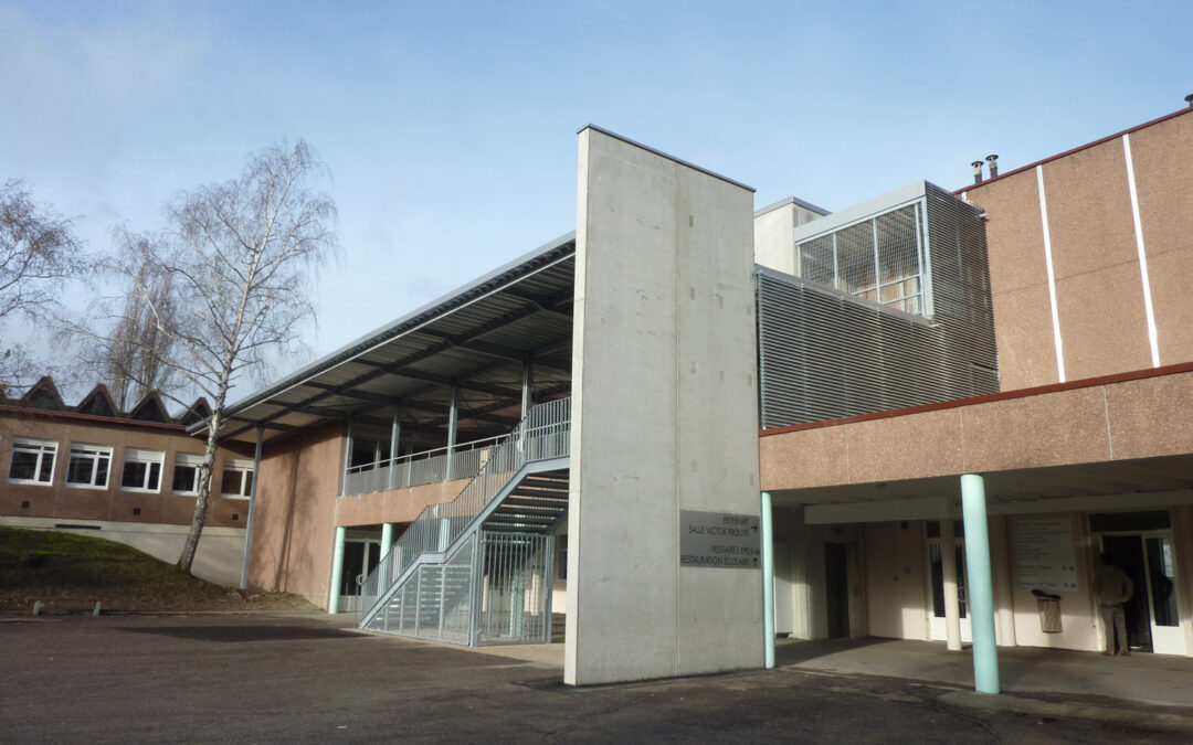 Accessibilité PMR du collège Victor Prouvé