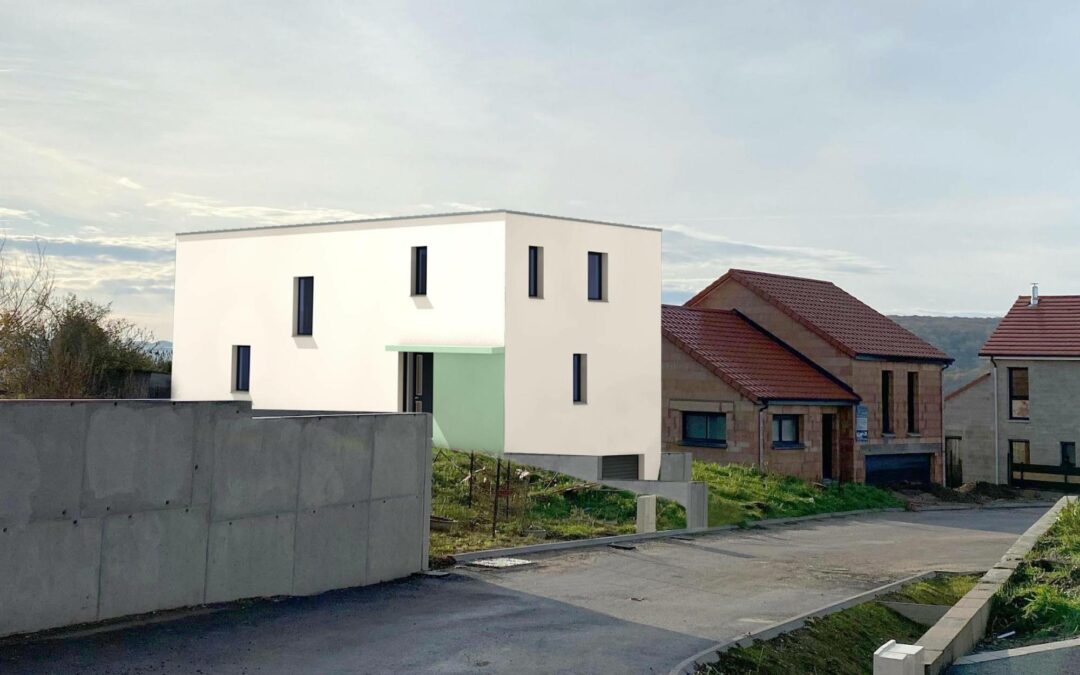Construction d’une maison d’habitation contemporaine à Richardménil